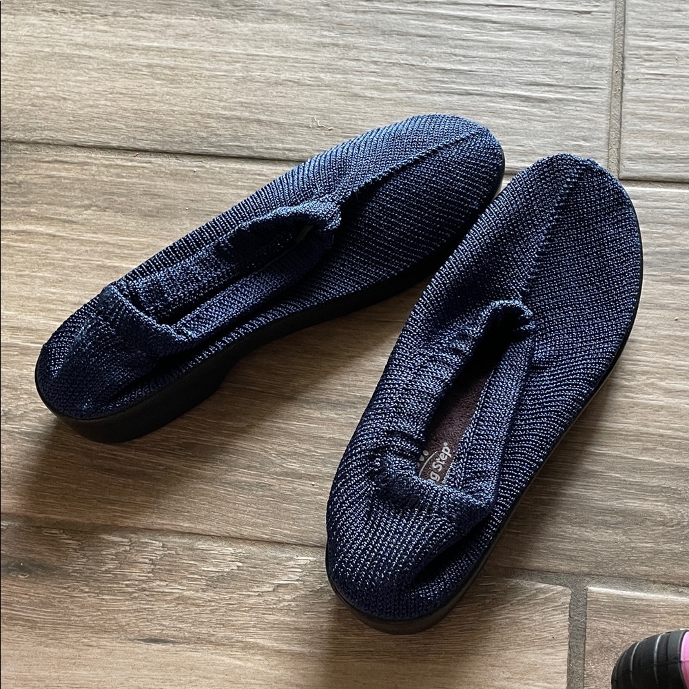 Spring Step Deep Blue Knit Slip-Ons - Picture 4 of 4